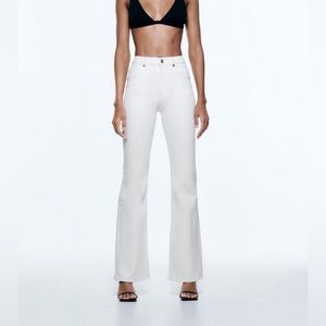 White Zara Flare Jeans